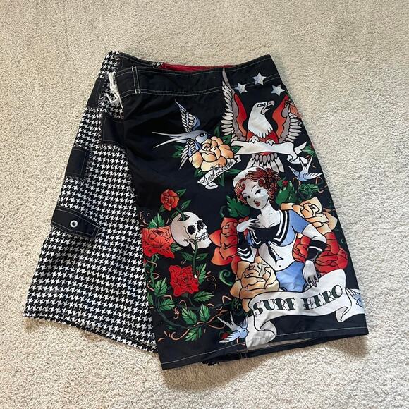 Y2K Joe Boxer surf hero board shorts - Picture 2 of 6